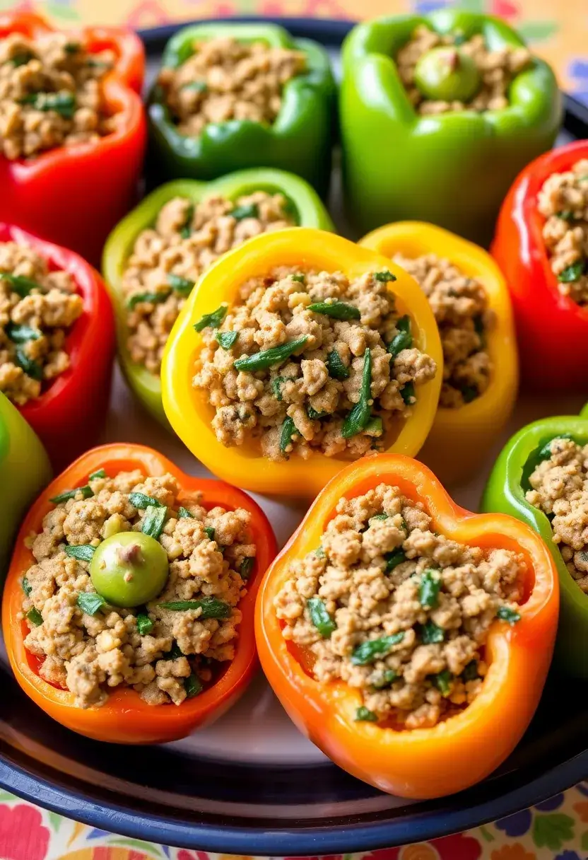 30 Savory Dairy Free Ground Beef Recipes for Easy Meals - 15. Beef and Spinach Stuffed Bell Peppers