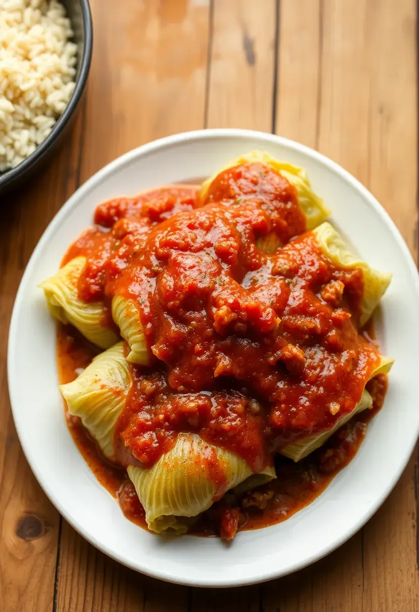 30 Savory Dairy Free Ground Beef Recipes for Easy Meals - 21. Beef and Rice Stuffed Cabbage Rolls