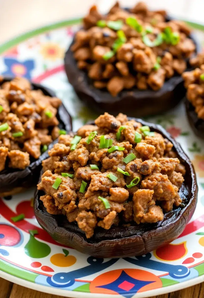 30 Savory Dairy Free Ground Beef Recipes for Easy Meals - 25. Beef Stuffed Portobello Mushrooms
