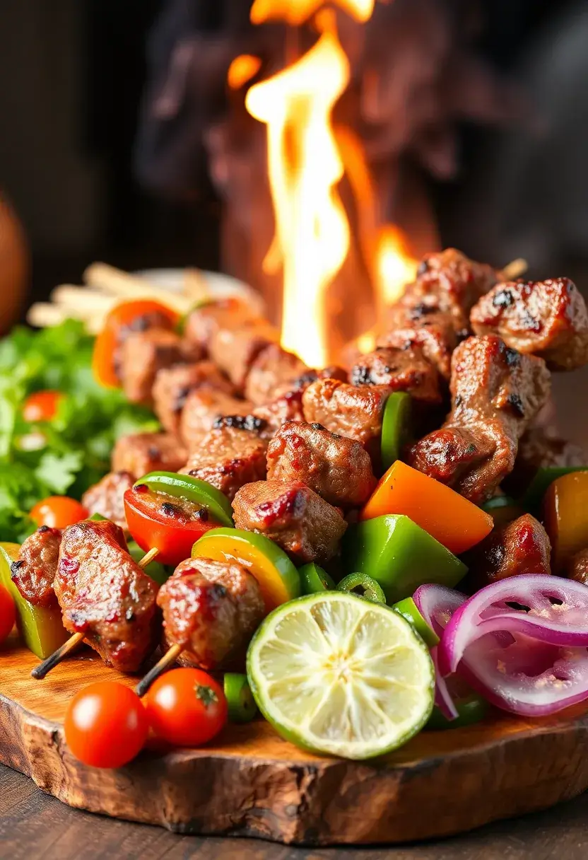 30 Savory Dairy Free Ground Beef Recipes for Easy Meals - 26. Beef and Peppers Skewers