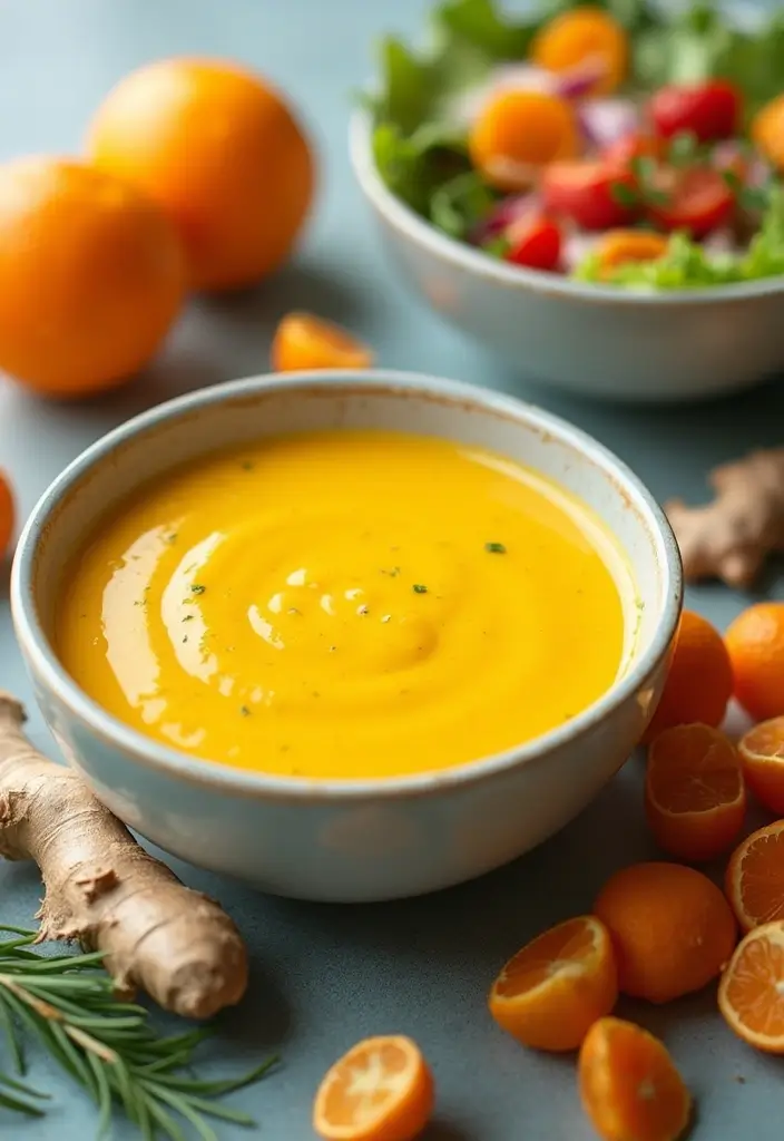 30 Tangy & Creamy Dairy Free Dressing Recipes for Every Salad - 26. Orange Ginger Dressing