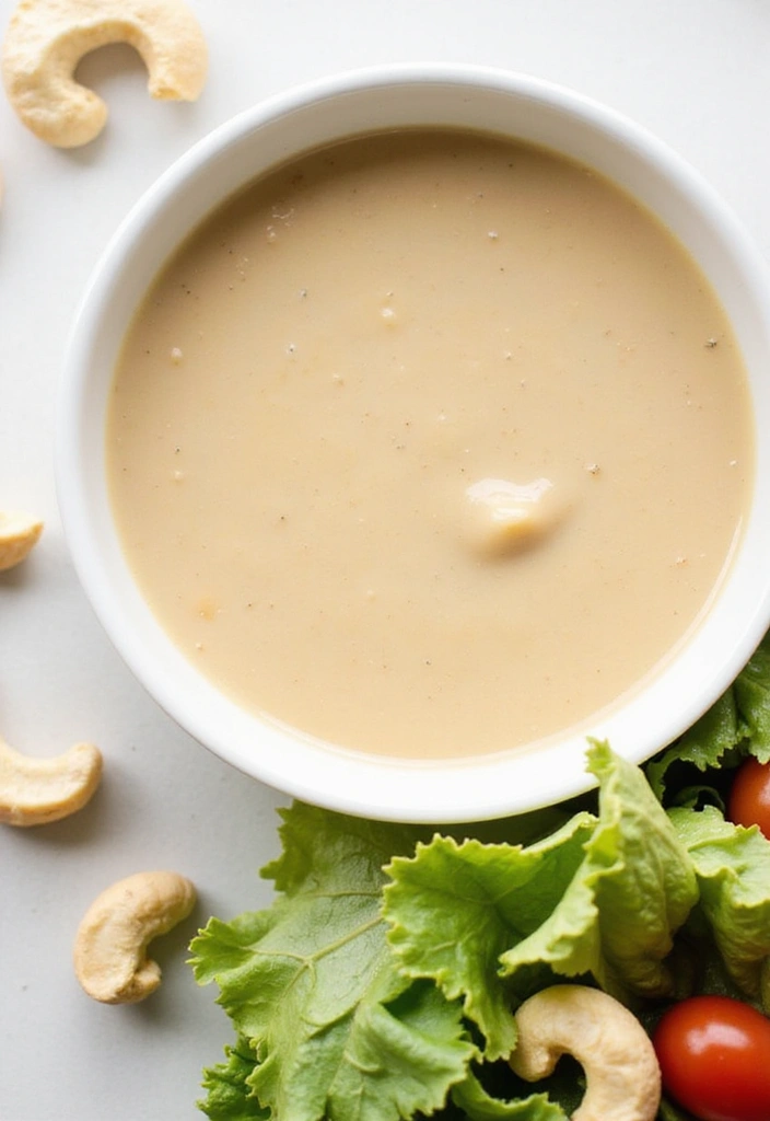 30 Tangy & Creamy Dairy Free Dressing Recipes for Every Salad - 3. Creamy Cashew Dressing