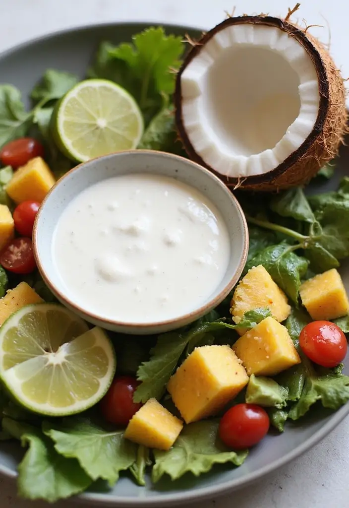 30 Tangy & Creamy Dairy Free Dressing Recipes for Every Salad - 5. Creamy Coconut Dressing