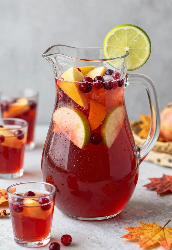 10 Apple Cocktail Recipes for Crisp Easy Fall-Inspired Sips - 9. Sparkling Apple Cranberry Punch