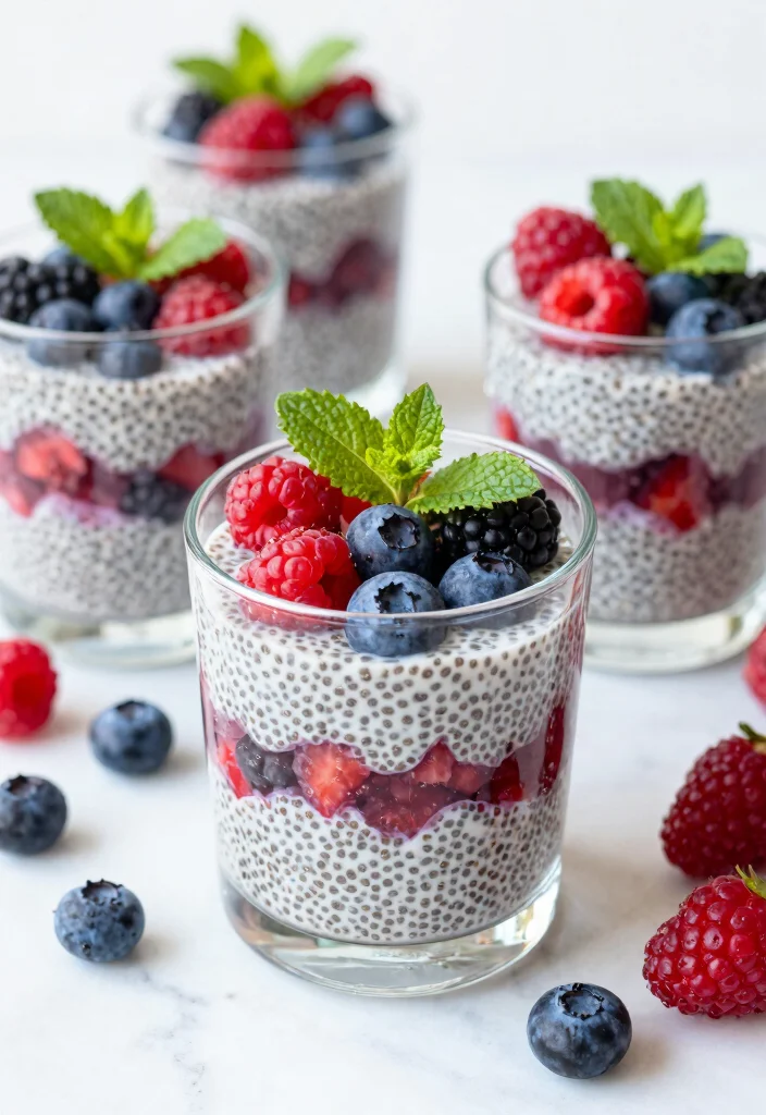 10 Dairy-Free Keto Recipes for Simple Clean Low-Carb Eating - 5. Berry Chia Pudding