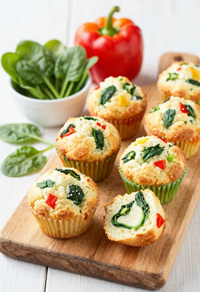 10 Dairy-Free Keto Recipes for Simple Clean Low-Carb Eating - 6. Egg Muffins with Spinach and Peppers