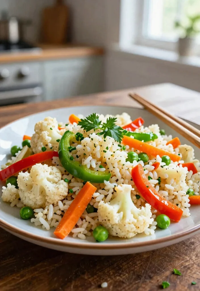 10 Dairy-Free Keto Recipes for Simple Clean Low-Carb Eating - 7. Cauliflower Rice Stir-Fry