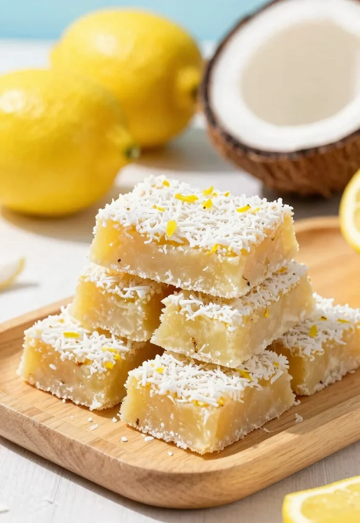 10 Dairy-Free Keto Recipes for Simple Clean Low-Carb Eating - 8. Lemon Coconut Energy Bars