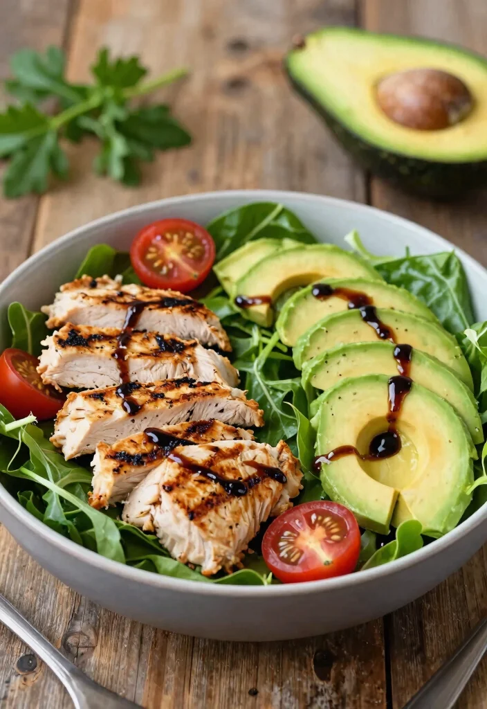 10 Dairy-Free Keto Recipes for Simple Clean Low-Carb Eating - 9. Grilled Chicken Salad with Avocado