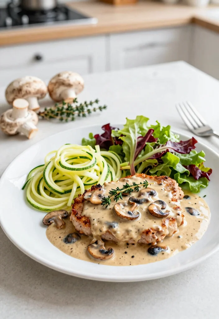 10 Keto Pork Chop Recipes for Easy Flavorful Low-Carb Dinners - 2. Creamy Mushroom Instant Pot Pork Chops