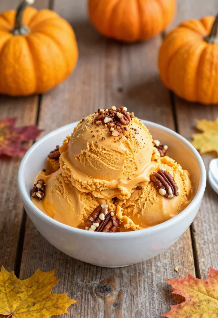 10 Keto Pumpkin Recipes for Cozy Low-Carb Fall Meals - 9. Pumpkin Spice Ice Cream