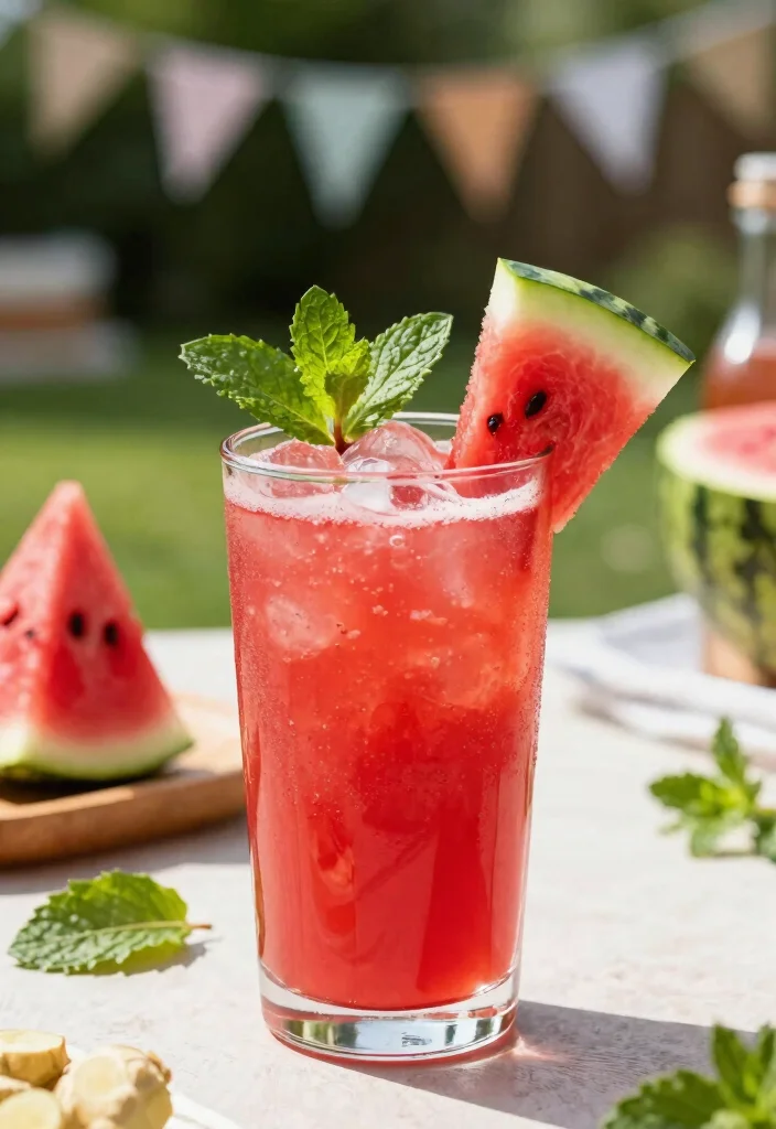 10 Mule Cocktail Recipes with Fresh Simple Ginger Kick - 6. Watermelon Ginger Mule