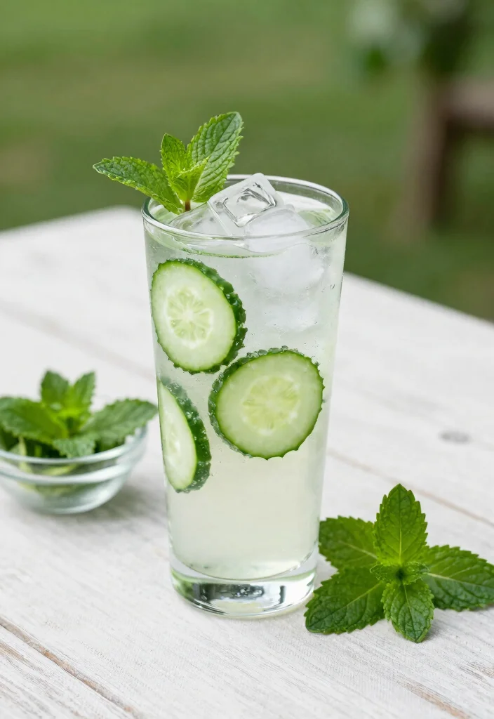10 Non-Alcoholic Cocktail Recipes for Fresh Easy Mocktails - 3. Cucumber Mint Cooler
