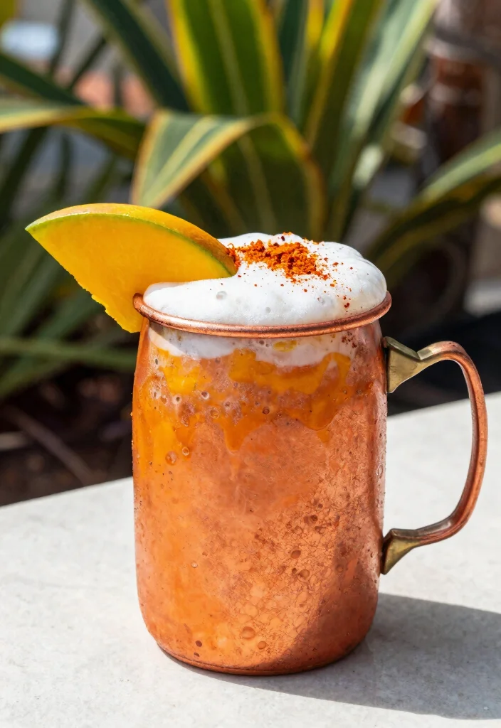 10 Non-Alcoholic Cocktail Recipes for Fresh Easy Mocktails - 4. Spicy Mango Mule