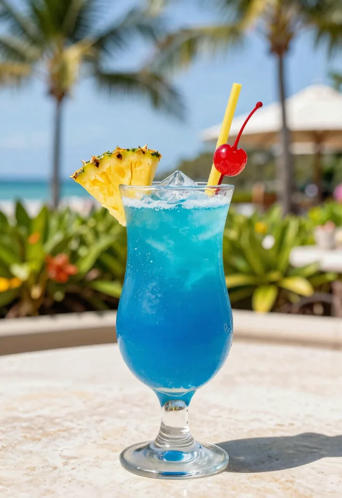 10 Rum Cocktail Recipes for Easy Tropical-Style Drinks - 4. Blue Hawaiian