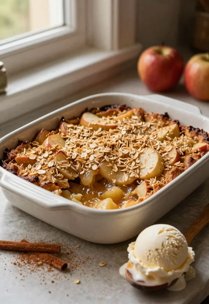 10 Vegetarian Dessert Recipes with Simple Plant-Based Sweets - 4. Maple-Sweetened Apple Crisp