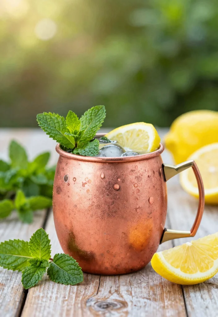 10 Vodka Cocktail Recipes for Simple Refreshing Drinks - 10. Minty Lemon-Basil Vodka Mule