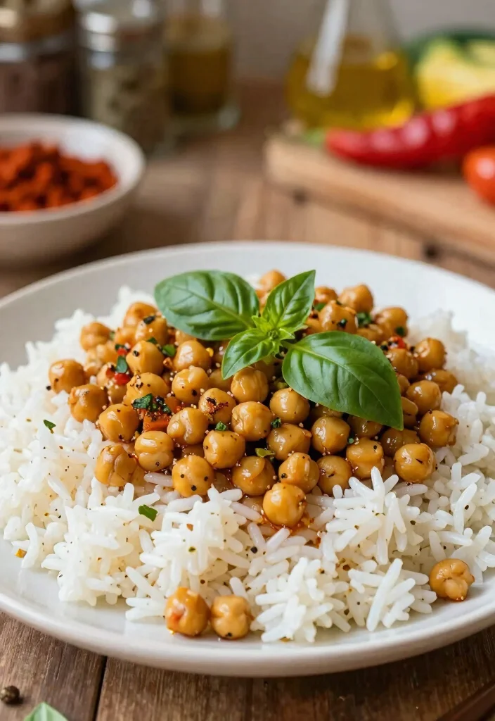 12 Asian Healthy Recipes Full of Simple Balanced Flavor - 10. Thai Basil Chickpeas