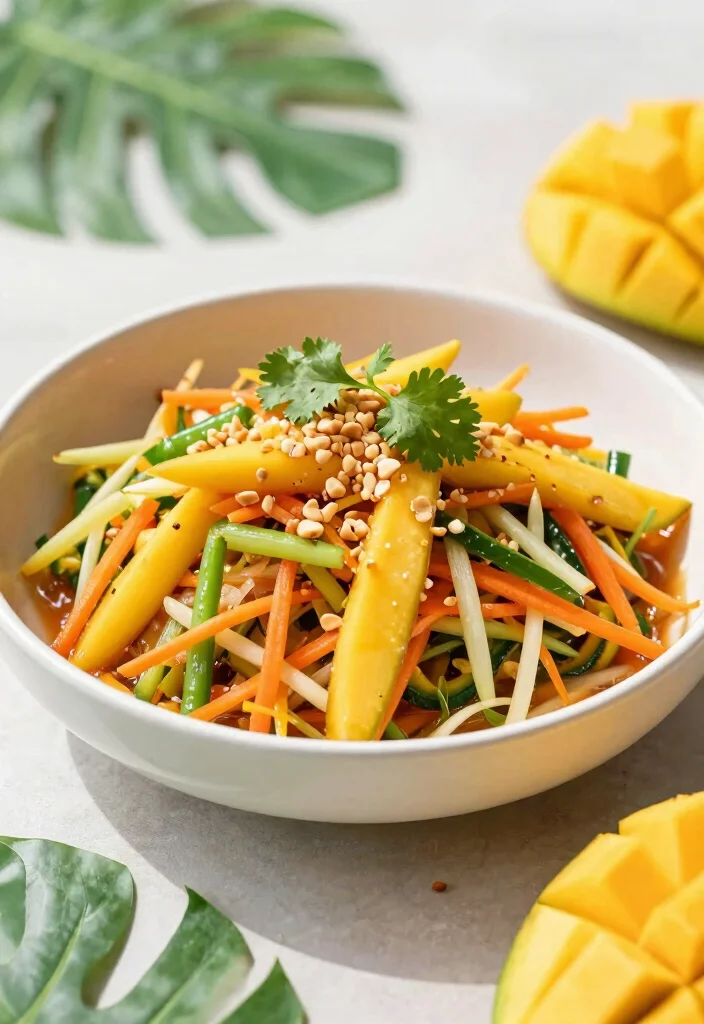 12 Asian Healthy Recipes Full of Simple Balanced Flavor - 3. Thai Mango Salad