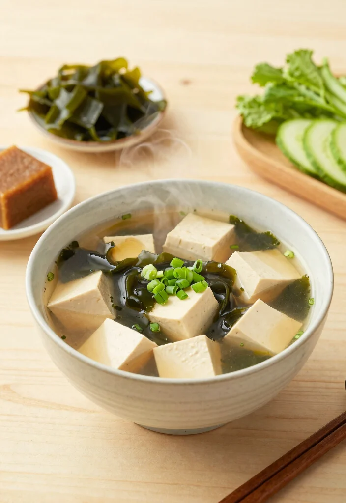 12 Asian Healthy Recipes Full of Simple Balanced Flavor - 4. Miso Soup with Tofu and Seaweed