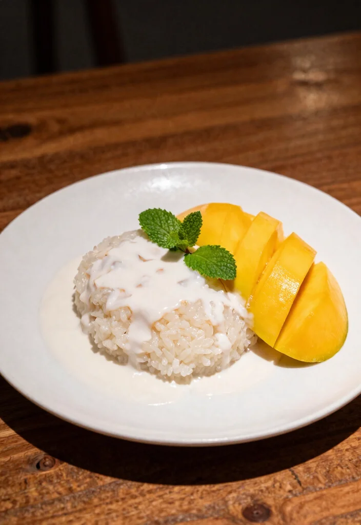 12 Asian Healthy Recipes Full of Simple Balanced Flavor - 9. Coconut Sticky Rice with Mango