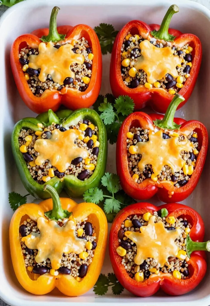 12 Clean Dinner Recipes for Fresh Simple Weeknight Eating - 2. Quinoa & Black Bean Stuffed Peppers