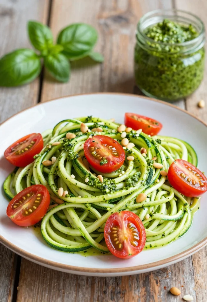12 Clean Dinner Recipes for Fresh Simple Weeknight Eating - 6. Zucchini Noodles with Pesto