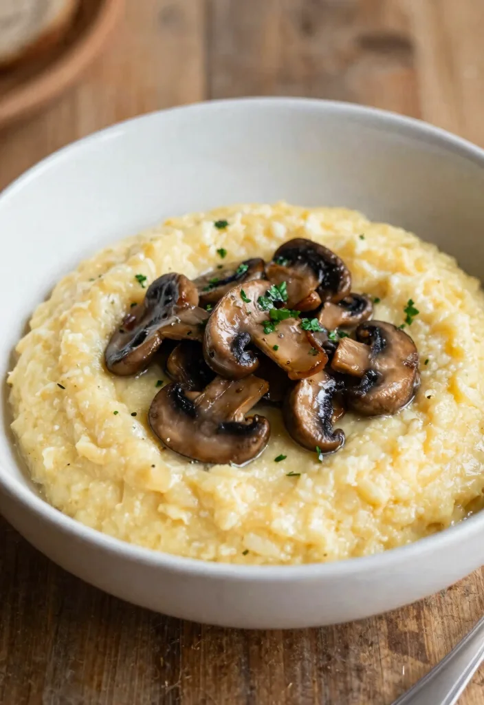 12 Fall Dinner Recipes with Cozy Seasonal Flavor Ideas - 10. Creamy Mushroom Polenta
