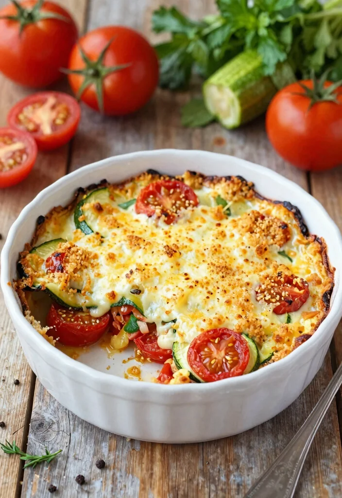 12 Fall Dinner Recipes with Cozy Seasonal Flavor Ideas - 8. Baked Zucchini and Tomato Gratin