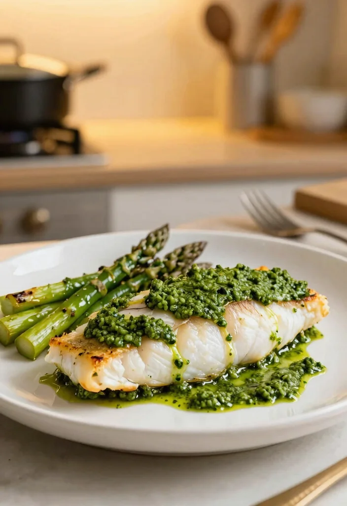 12 Fish Dinner Recipes for Light Flavorful Weeknight Meals - 3. Baked Pesto Fish