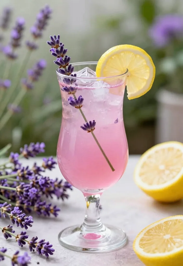 12 Fun Cocktail Recipes with Simple Creative Flavor Twists - 12. Hibiscus Lavender Lemonade