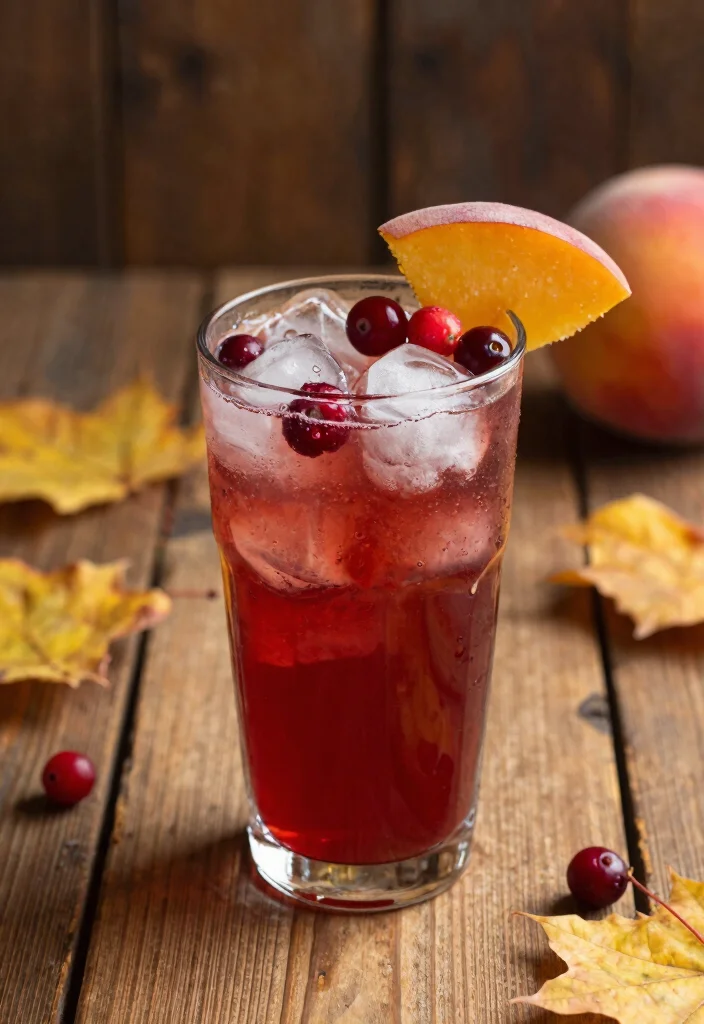 12 Fun Cocktail Recipes with Simple Creative Flavor Twists - 6. Cranberry Peach Splash