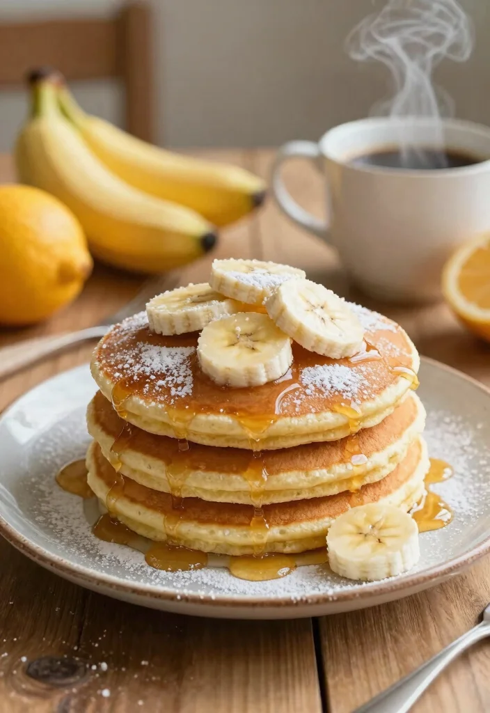 12 Healthy Banana Recipes for Easy Breakfasts and Sweet Snacks - 3. Banana Pancakes