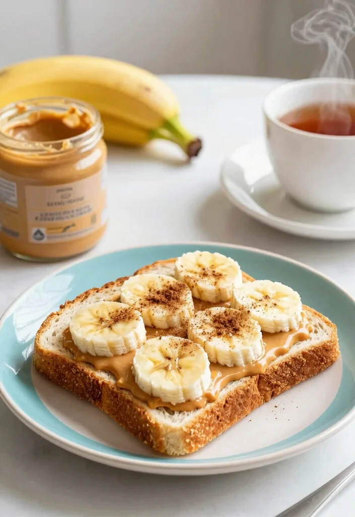 12 Healthy Banana Recipes for Easy Breakfasts and Sweet Snacks - 4. Banana Peanut Butter Toast
