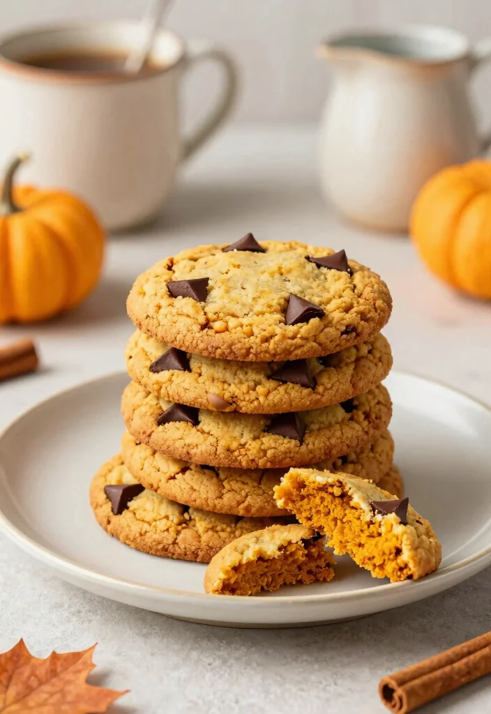 12 Healthy Pumpkin Recipes for Easy Cozy Fall Meals - 12. Pumpkin Chocolate Chip Cookies