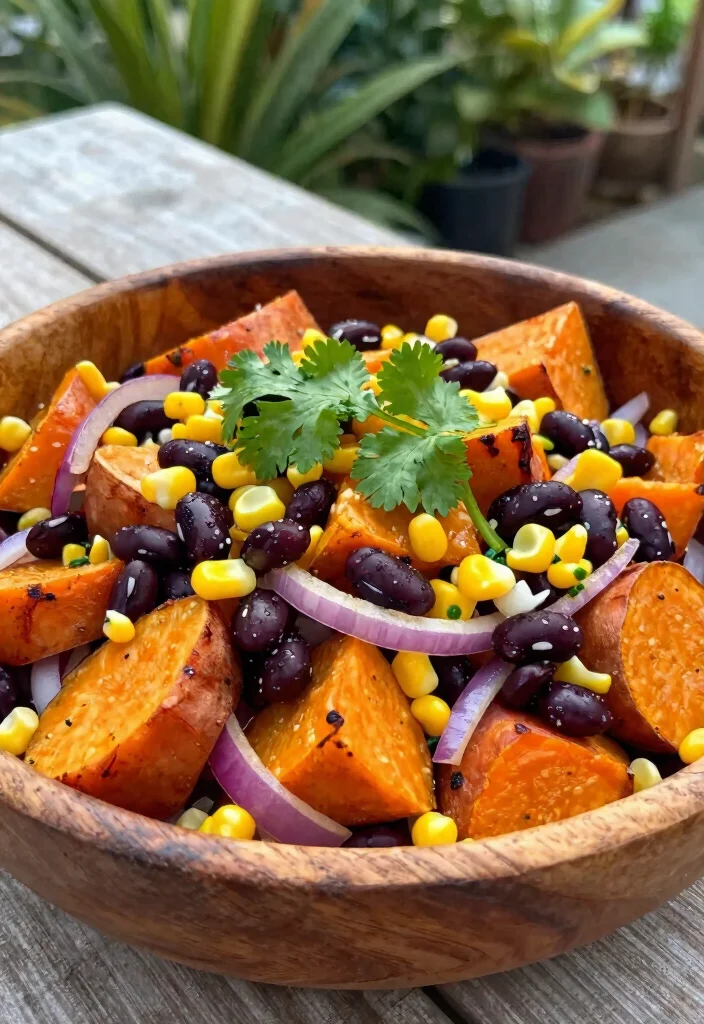 12 Healthy Sweet Potato Recipes for Easy Nutritious Sides - 3. Sweet Potato and Black Bean Salad