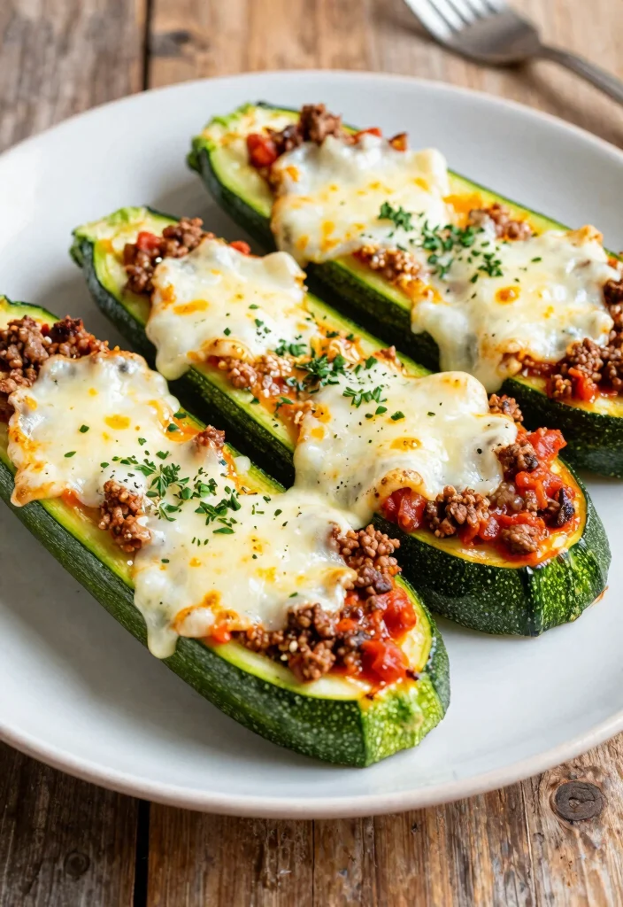 12 Keto Ground Beef Recipes for Easy Satisfying Dinners - 8. Keto Beef Zucchini Boats