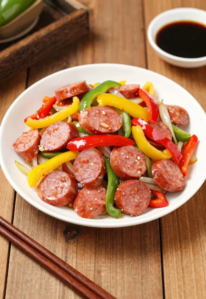 12 Keto Sausage Recipes for Quick Flavor-Rich Dinners - 3. Simple Sausage and Bell Pepper Stir-Fry
