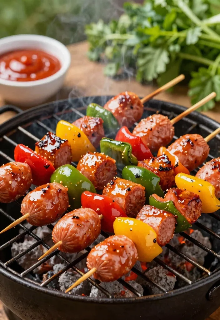 12 Keto Sausage Recipes for Quick Flavor-Rich Dinners - 9. Sweet and Spicy Sausage Skewers