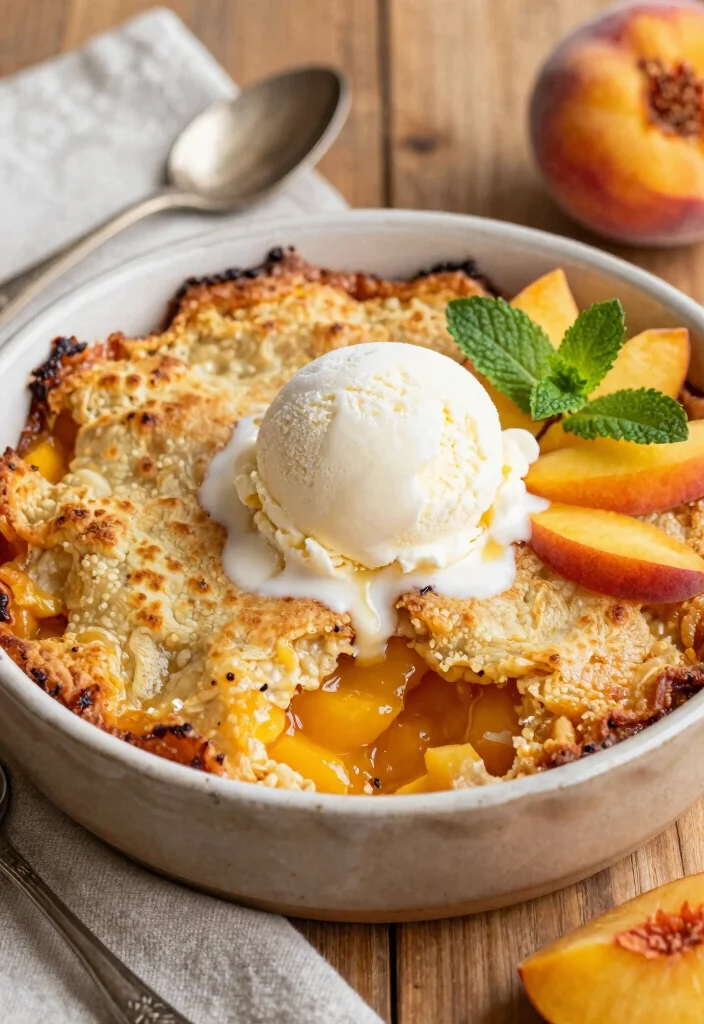 12 Peach Dessert Recipes for Juicy Easy Seasonal Treat Ideas - 1. Classic Peach Cobbler
