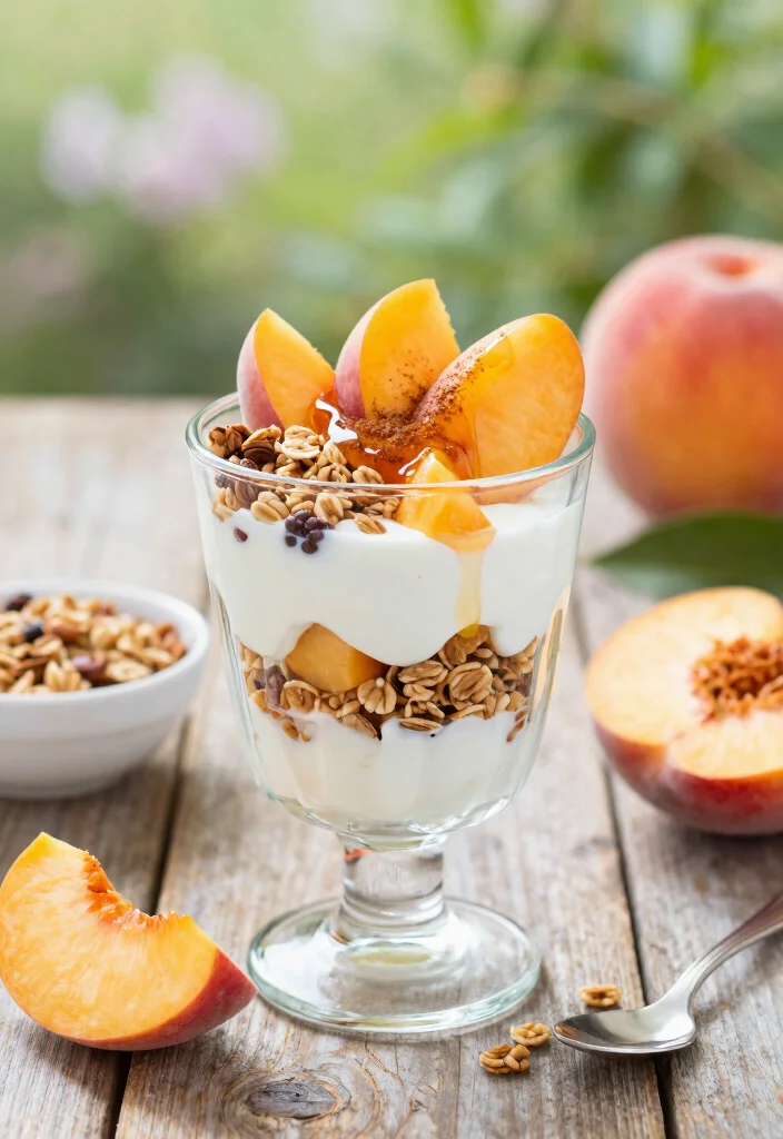 12 Peach Dessert Recipes for Juicy Easy Seasonal Treat Ideas - 2. Peach Yogurt Parfait
