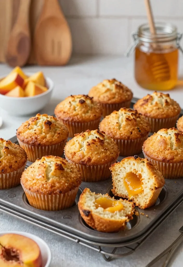 12 Peach Dessert Recipes for Juicy Easy Seasonal Treat Ideas - 3. Peach Muffins