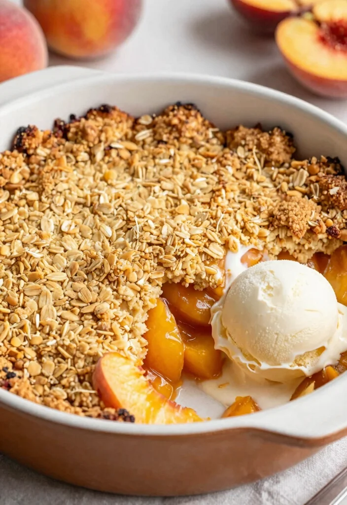 12 Peach Dessert Recipes for Juicy Easy Seasonal Treat Ideas - 6. Peach Crumble