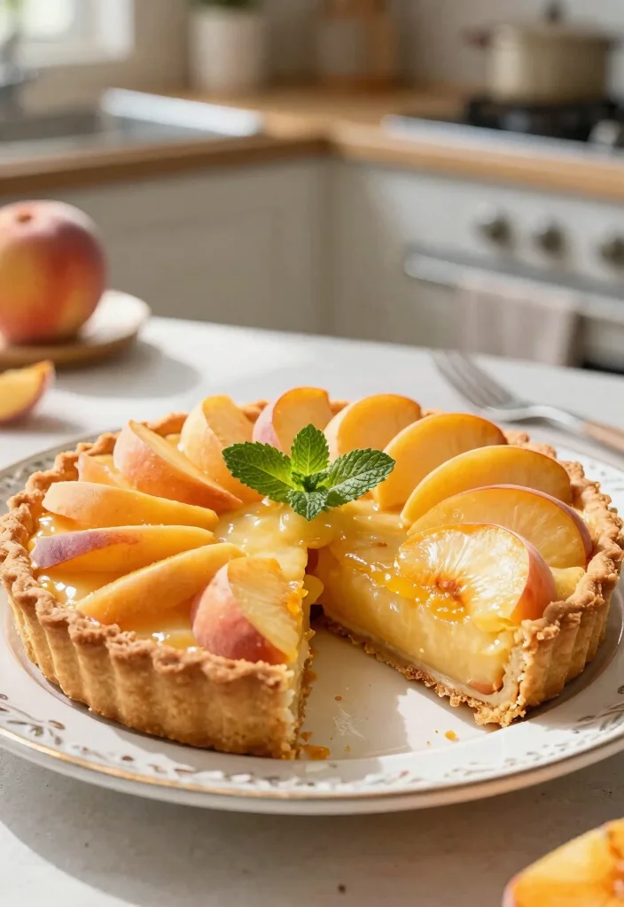 12 Peach Dessert Recipes for Juicy Easy Seasonal Treat Ideas - 9. Peach Tart
