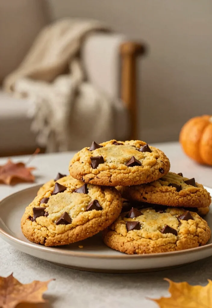 12 Pumpkin Dessert Recipes for Cozy Simple Fall Baking - 3. Pumpkin Chocolate Chip Cookies
