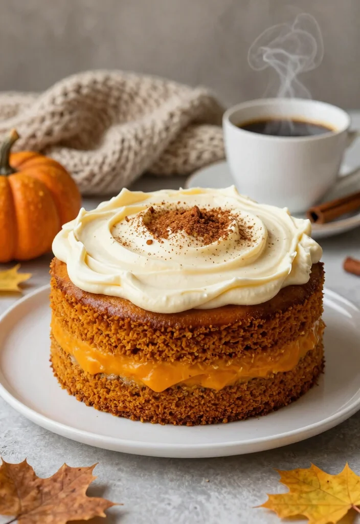 12 Pumpkin Dessert Recipes for Cozy Simple Fall Baking - 4. Pumpkin Spice Latte Cake