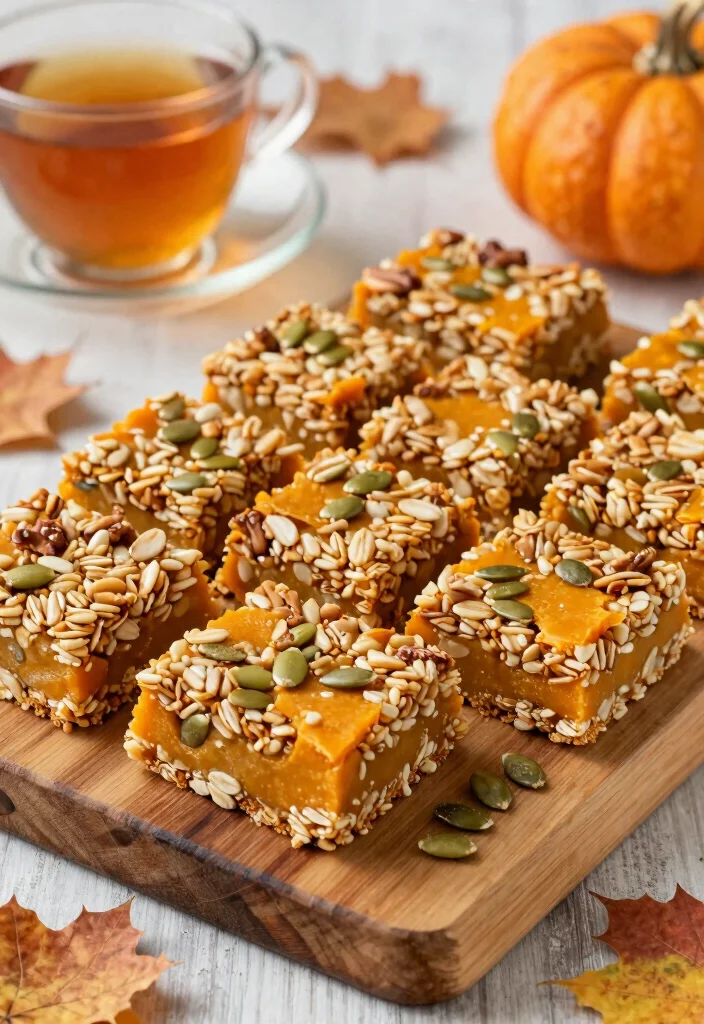 12 Pumpkin Dessert Recipes for Cozy Simple Fall Baking - 9. Pumpkin Granola Bars