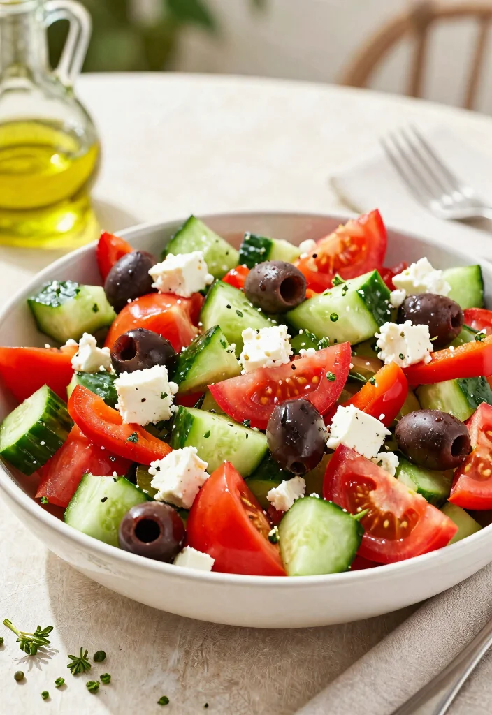 12 Simple Keto Recipes for Easy Low-Carb Weeknight Meals - 12. Greek Salad with Feta and Olives