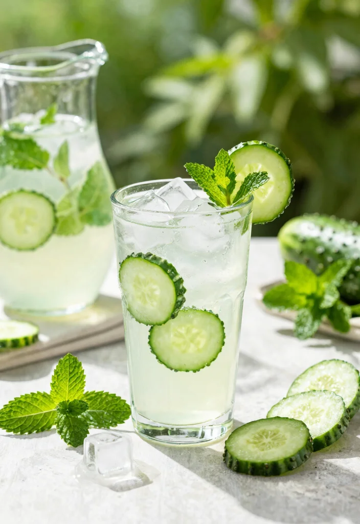12 Summer Cocktail Recipes for Light Fresh Seasonal Sips - 1. Minty Cucumber Cooler