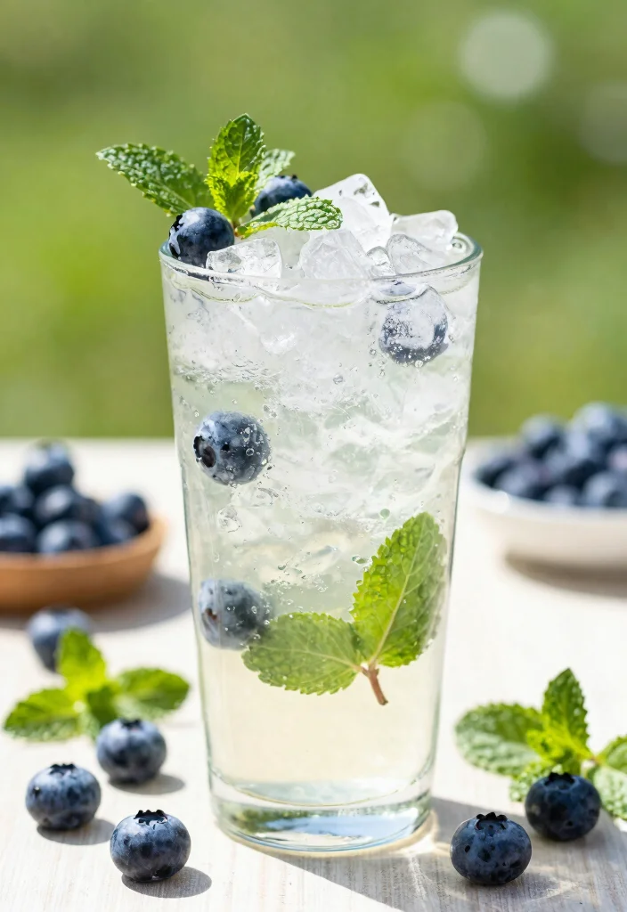 12 Summer Cocktail Recipes for Light Fresh Seasonal Sips - 10. Blueberry Mint Julep